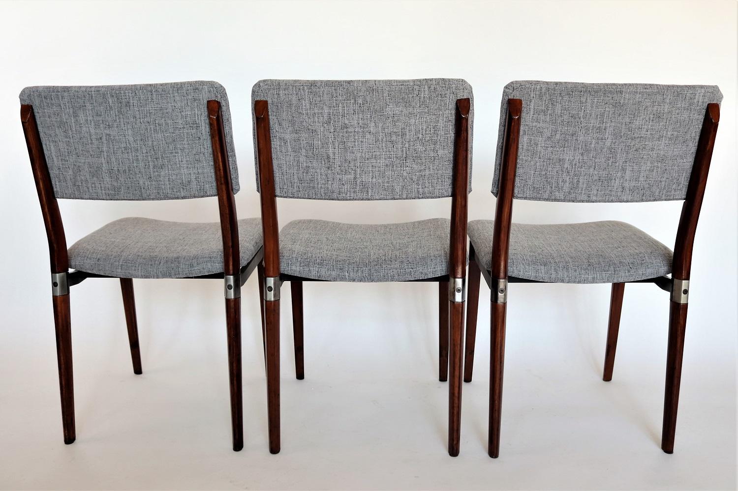 Italian Midcentury Dining Chairs by Eugenio Gerli for Tecno Milano, Set of Six 8