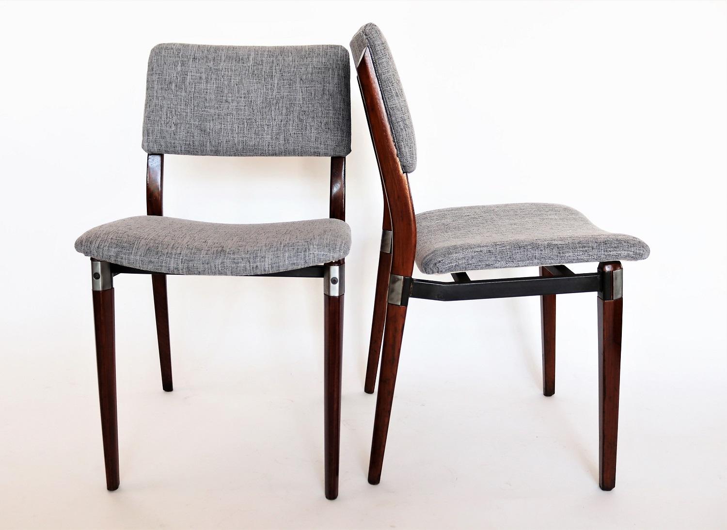 Italian Midcentury Dining Chairs by Eugenio Gerli for Tecno Milano, Set of Six 9