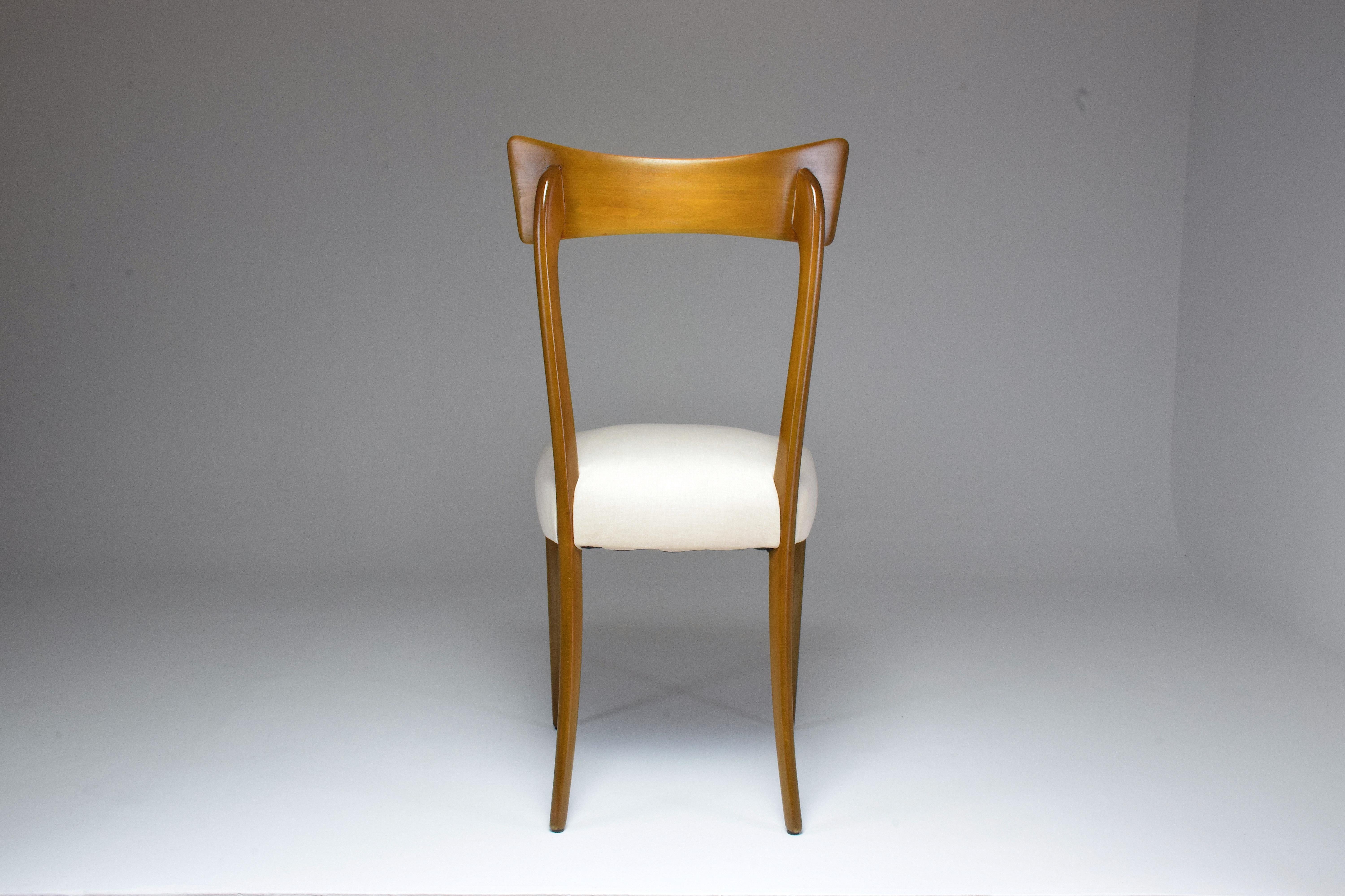 Italian Midcentury Dining Chairs, Set of 6, 1950s 2