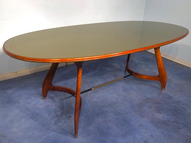 Italian Midcentury Dining Table by Vittorio Dassi, 1950s For Sale 8