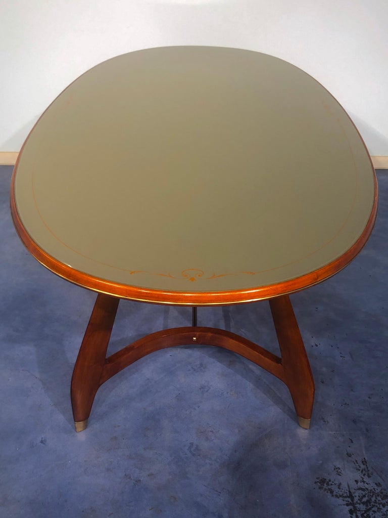 Italian Midcentury Dining Table by Vittorio Dassi, 1950s For Sale 12