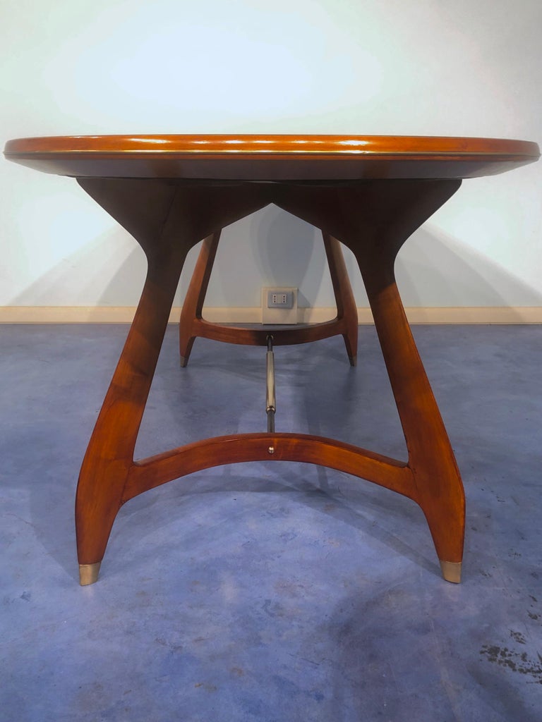 Italian Midcentury Dining Table by Vittorio Dassi, 1950s For Sale 13