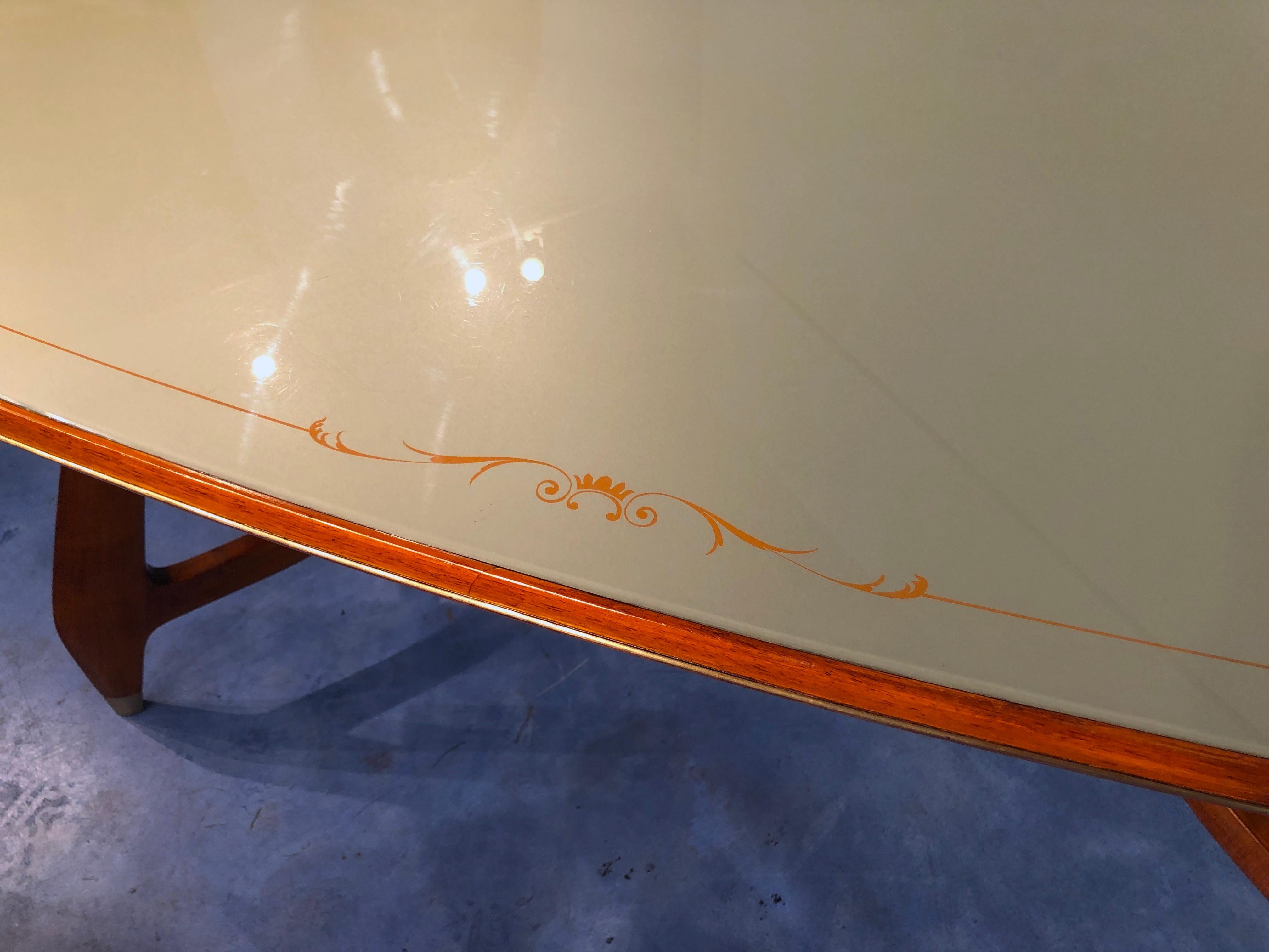 Italian Midcentury Dining Table by Vittorio Dassi, 1950s In Excellent Condition In Traversetolo, IT