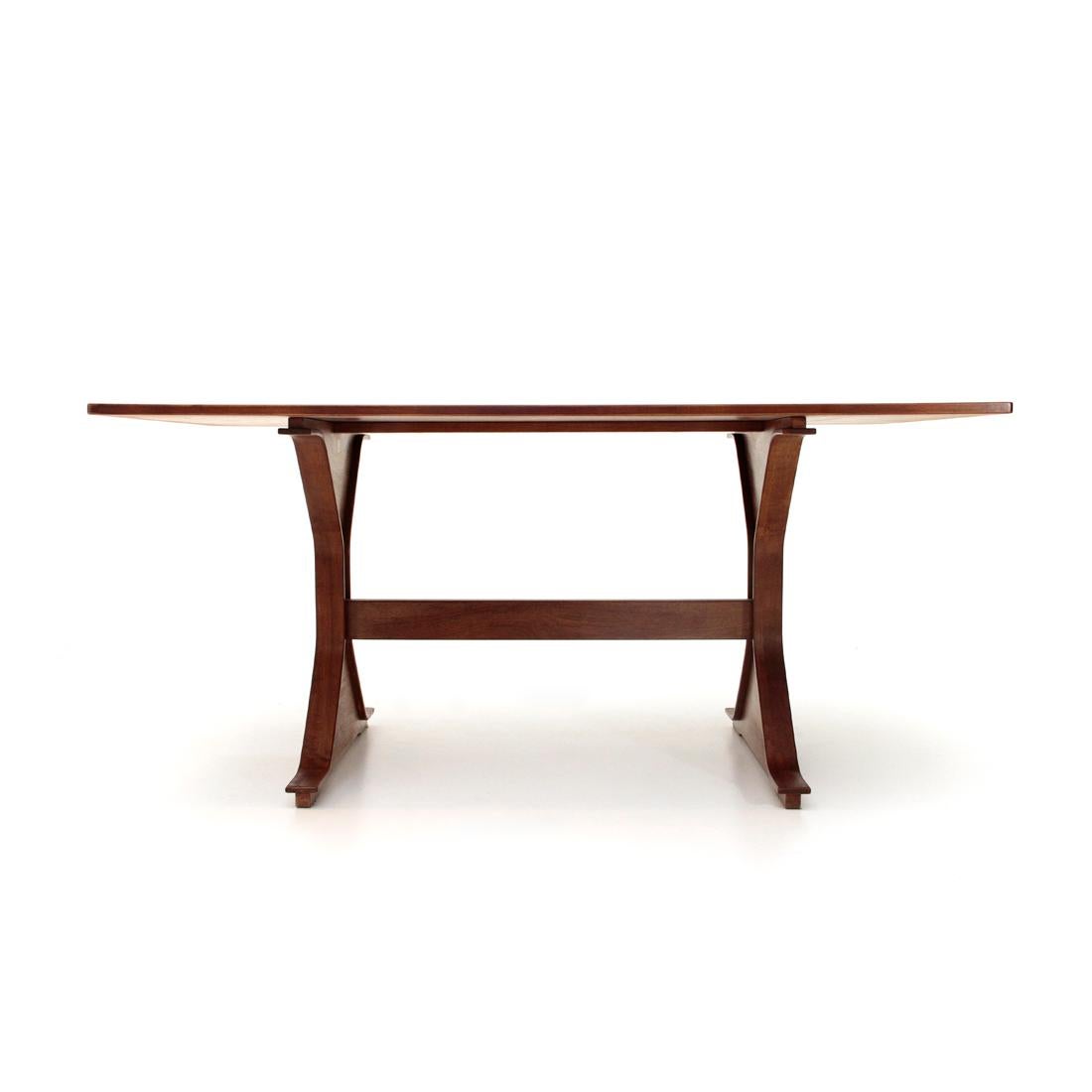 Italian Midcentury Dining Table by Gianfranco Frattini for Bernini, 1960s In Good Condition In Savona, IT