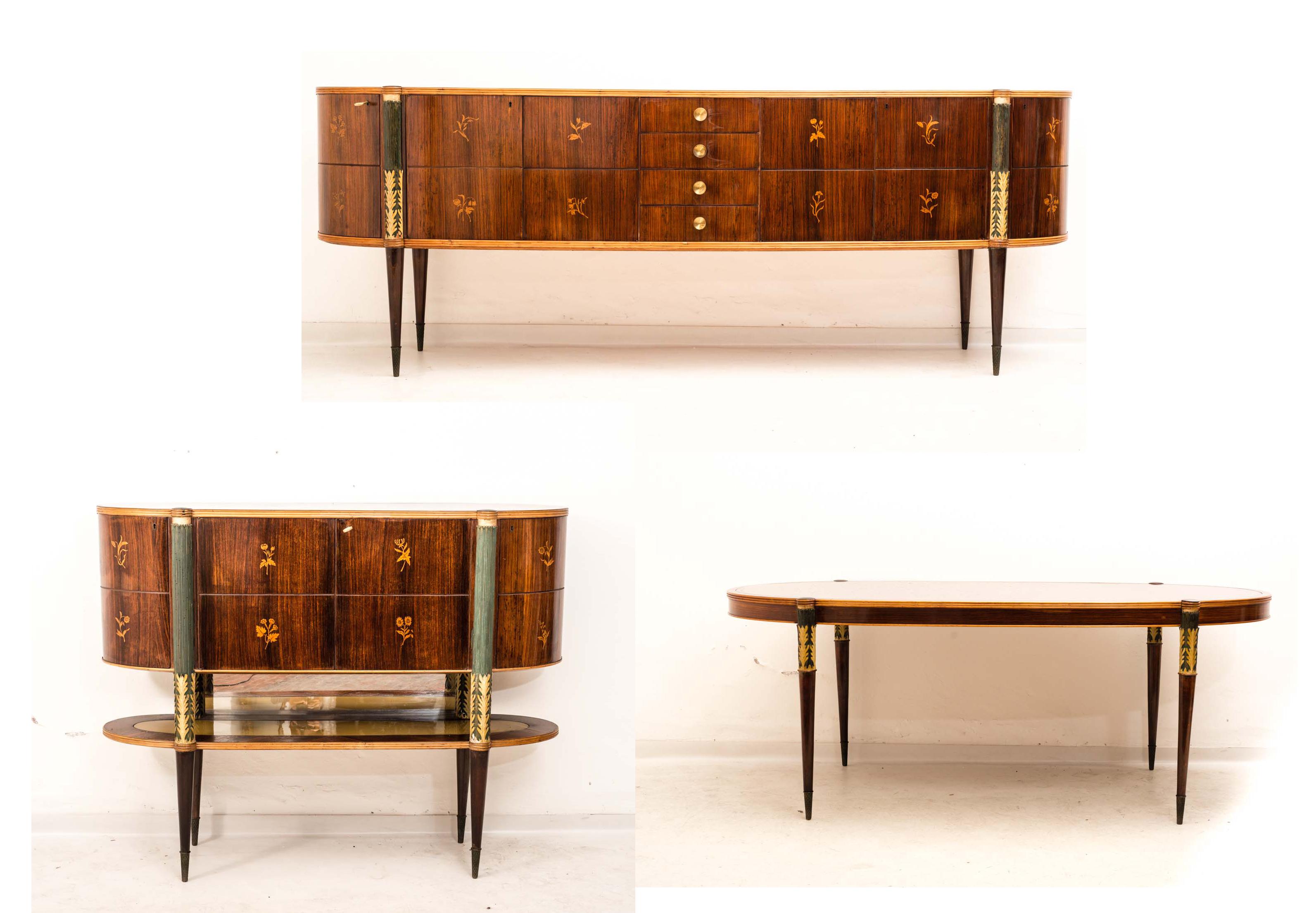 20th Century Italian Midcentury Dining Table by Pier Luigi Colli For Sale