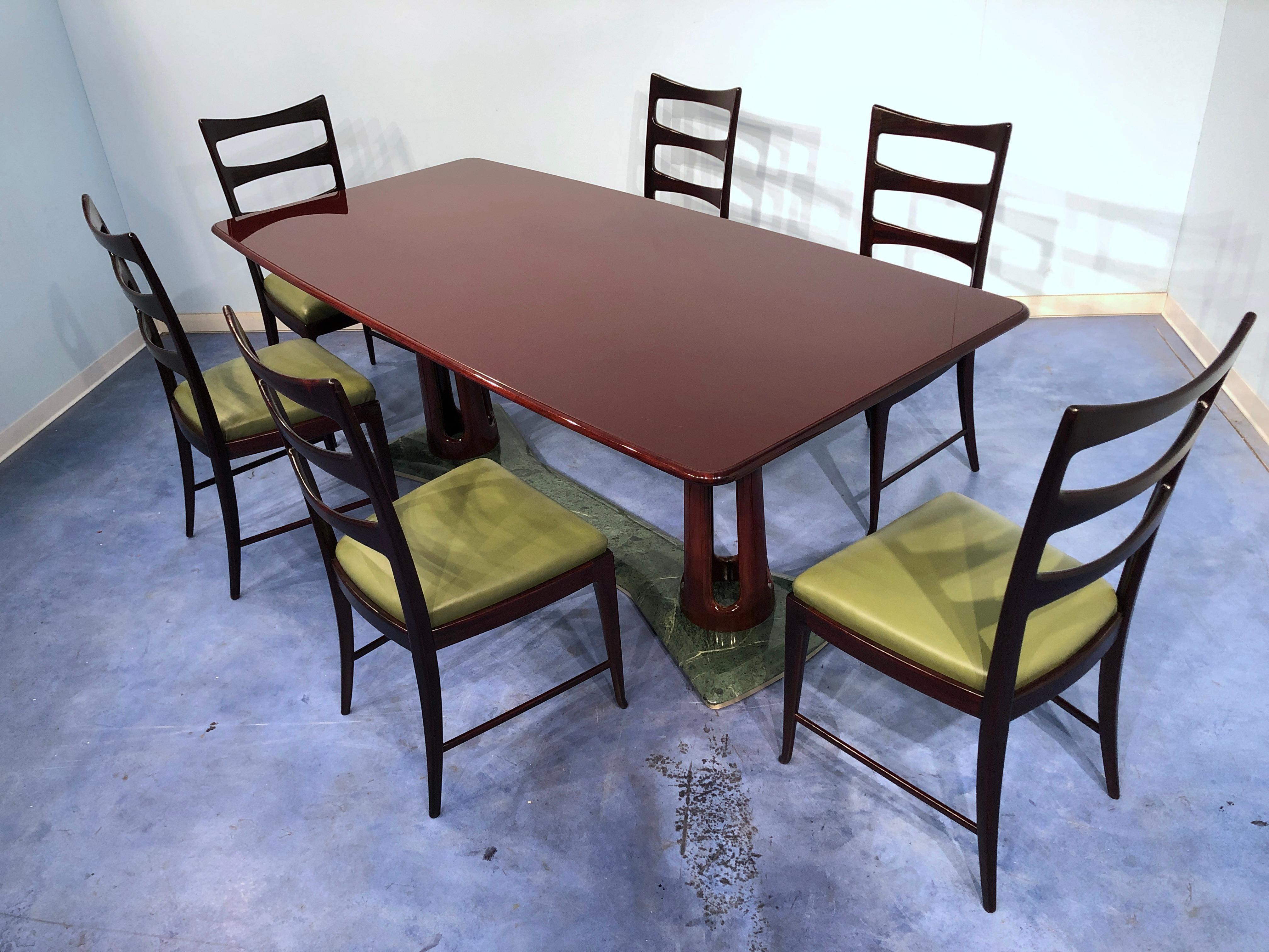 Italian Mid-Century Modern Dining Table by Vittorio Dassi, 1950s For Sale 14