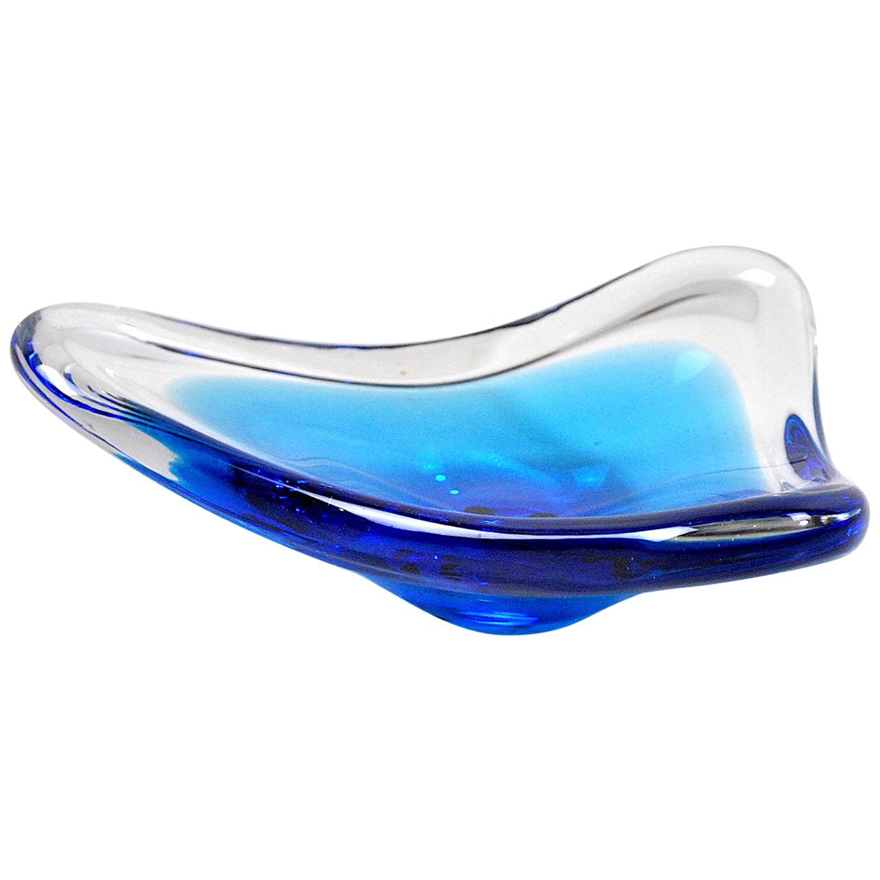 Italian Midcentury Empty Pockets 1960s Submerged Murano Glass