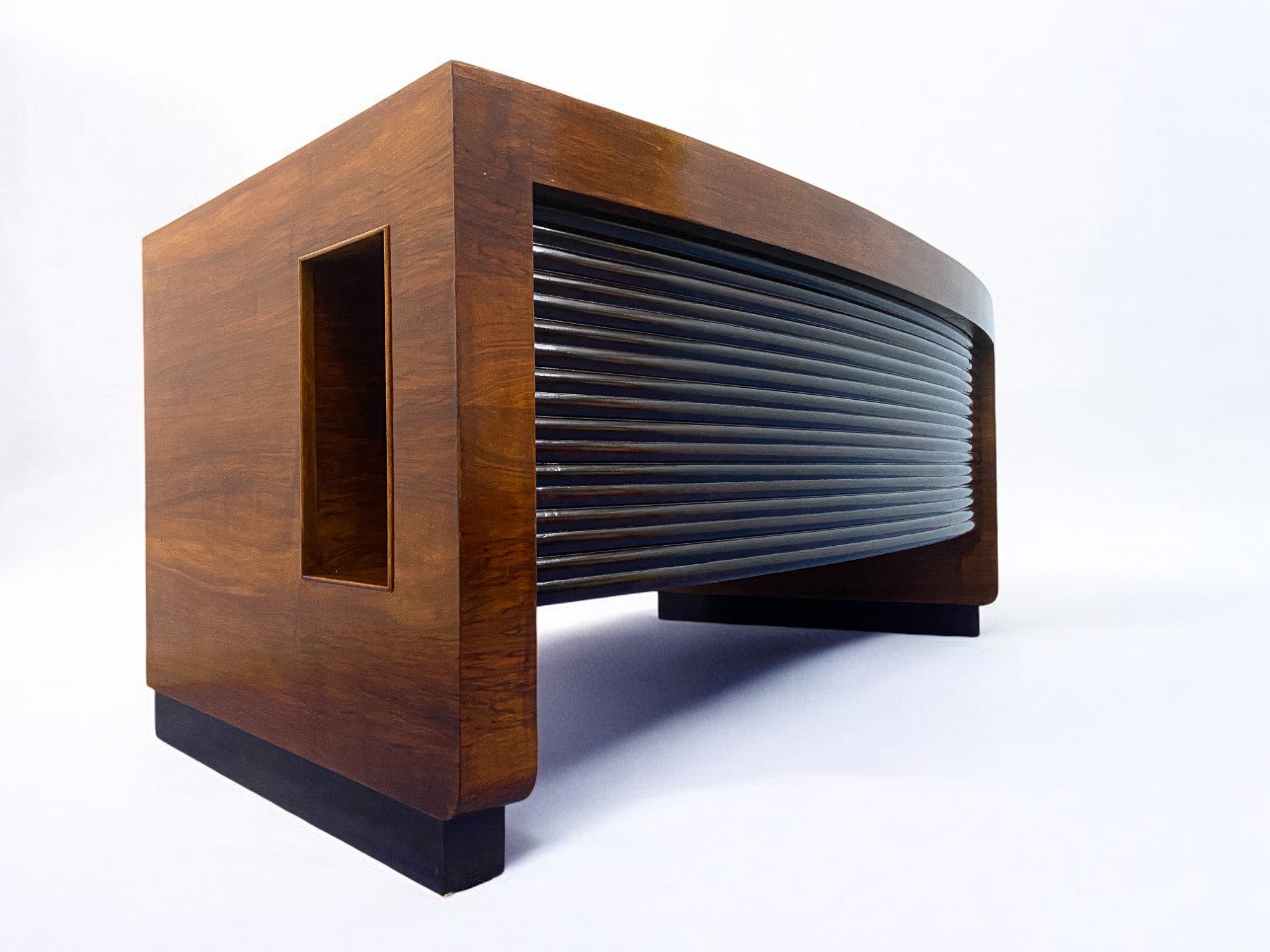 Mid-Century Modern Italian Midcentury Executive Desk Table with chair designed by Gio' Ponti, 1940s For Sale