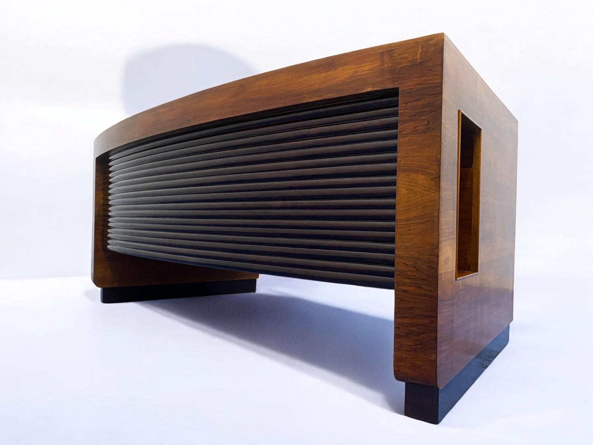 Italian Midcentury Executive Desk Table with chair designed by Gio' Ponti, 1940s For Sale 10