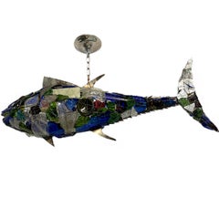 Italian Midcentury Fish Chandelier
