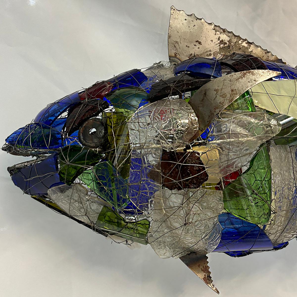 Milieu du XXe siècle Lustre à poissons italien du milieu du siècle en vente