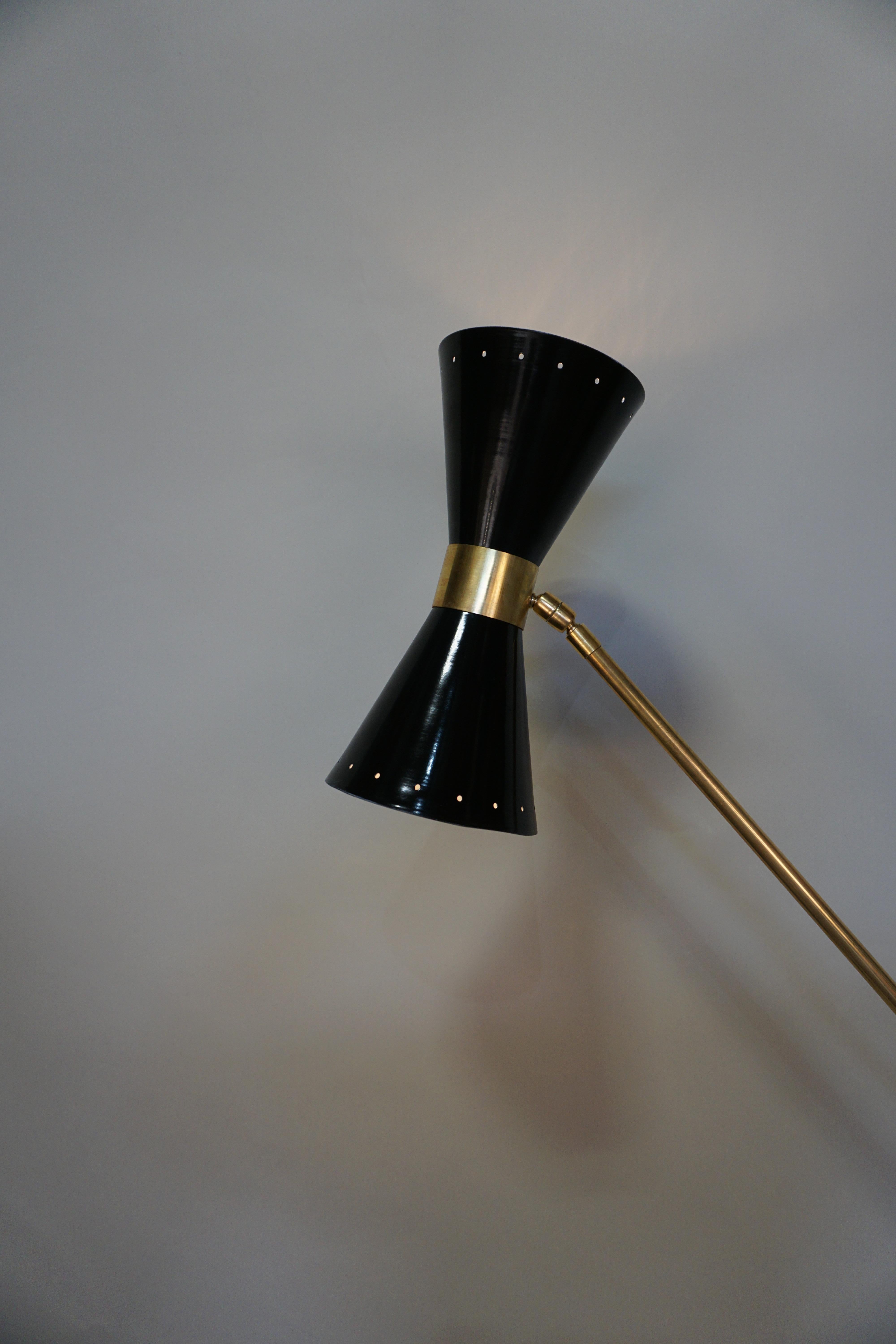 Mid-Century Modern Italian Midcentury Floor Lamp in Style of Stilnovo