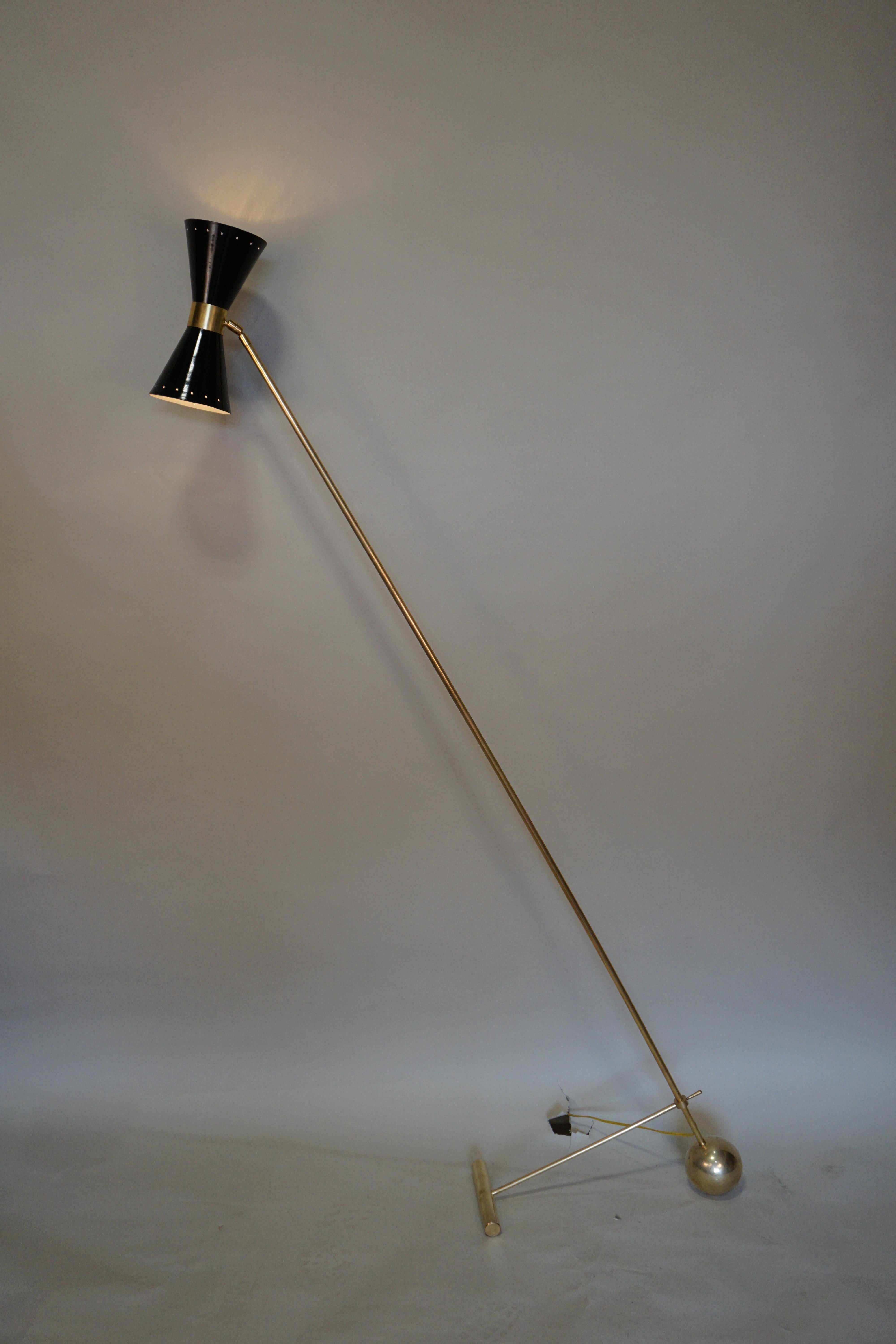 Italian Midcentury Floor Lamp in Style of Stilnovo 3