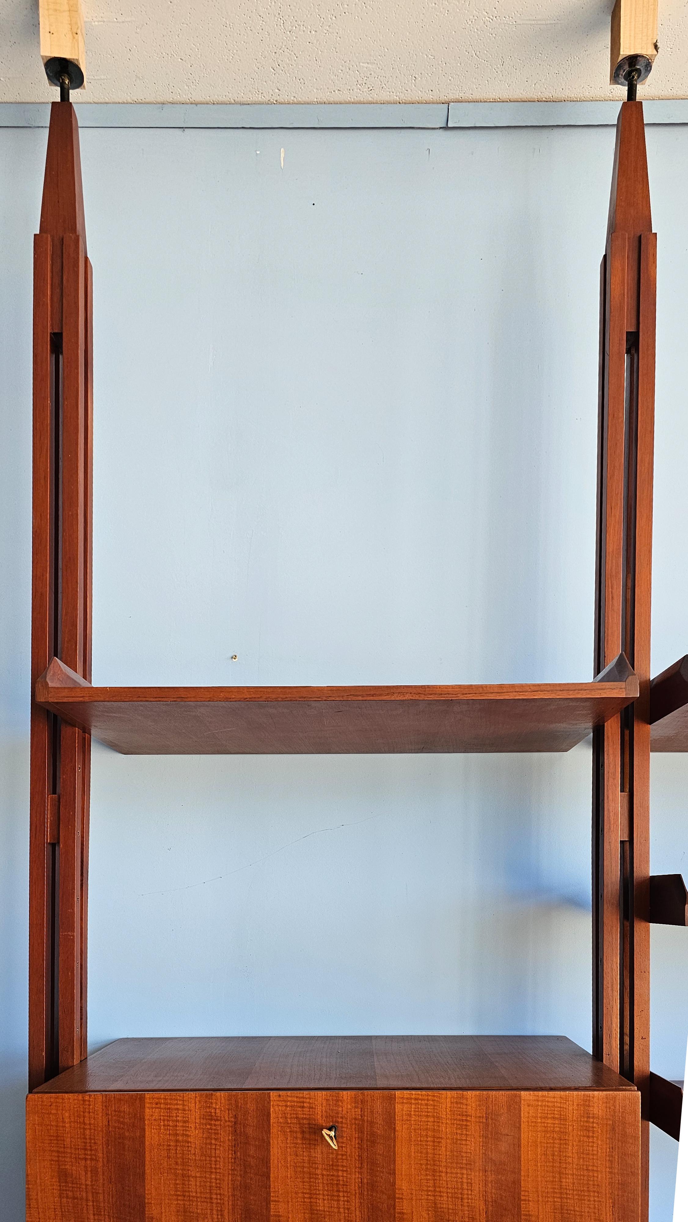 Italian Midcentury Franco Albini's 'LB7' Ceiling-Mounted Bookcase, circa 1960 For Sale 11