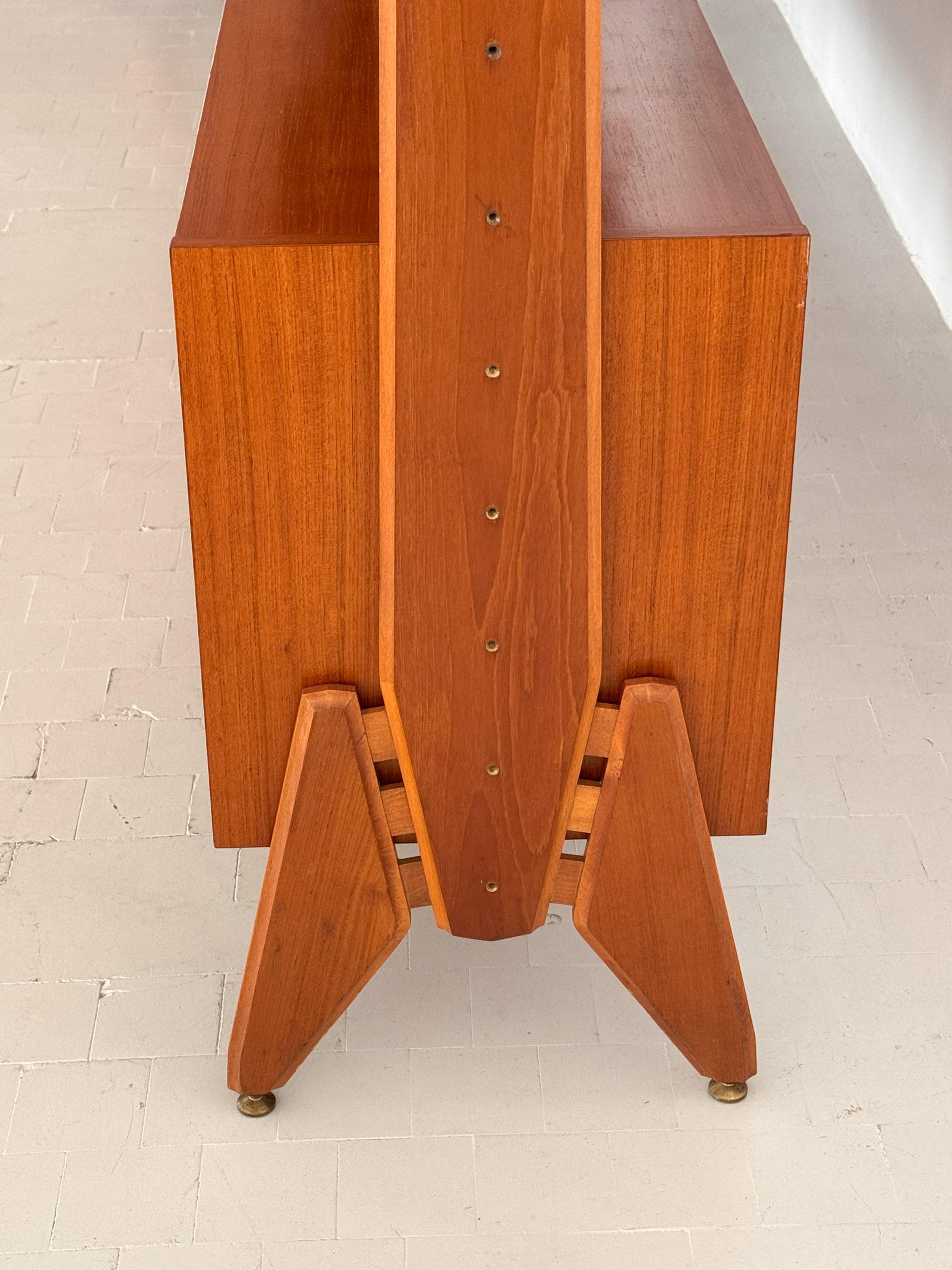 Estantería modular italiana de diseño XXL independiente de mediados de siglo, años 60 en Bueno estado para la venta en Morazzone, Varese