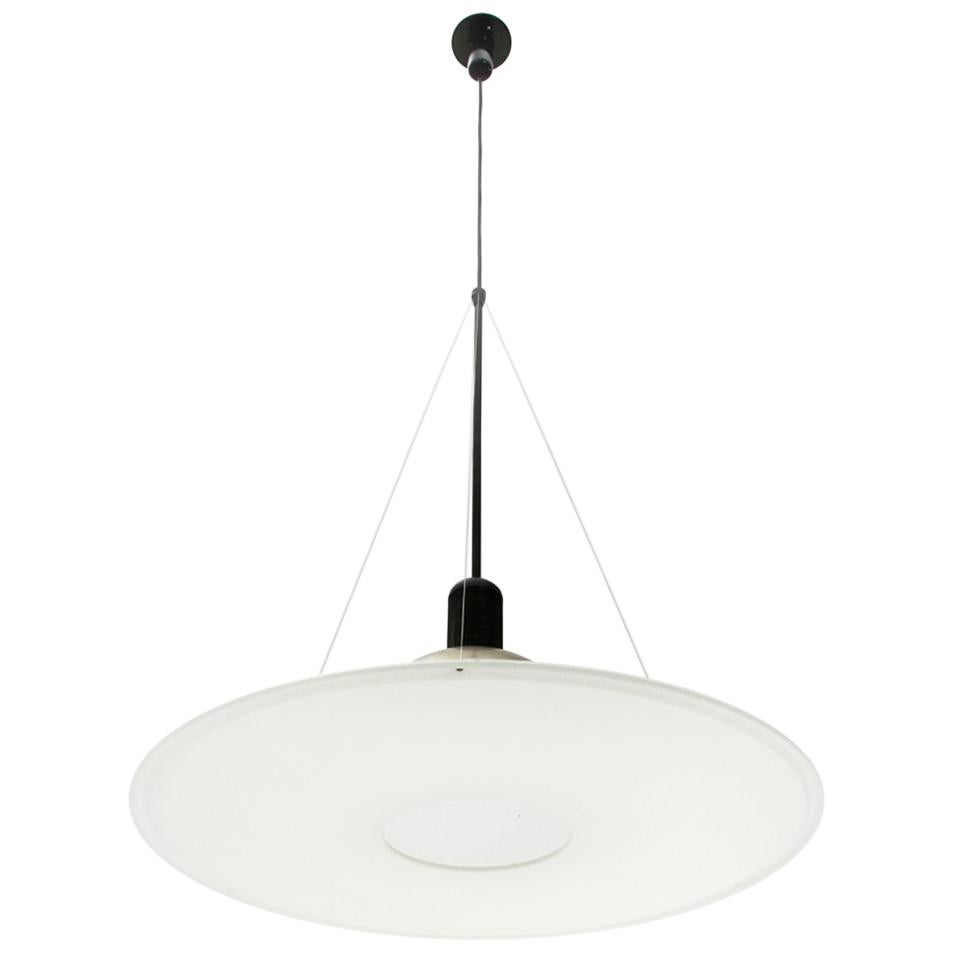 Italian Midcentury Frisbi Pendant Lamp by Achille Castiglioni for Flos, 1970s