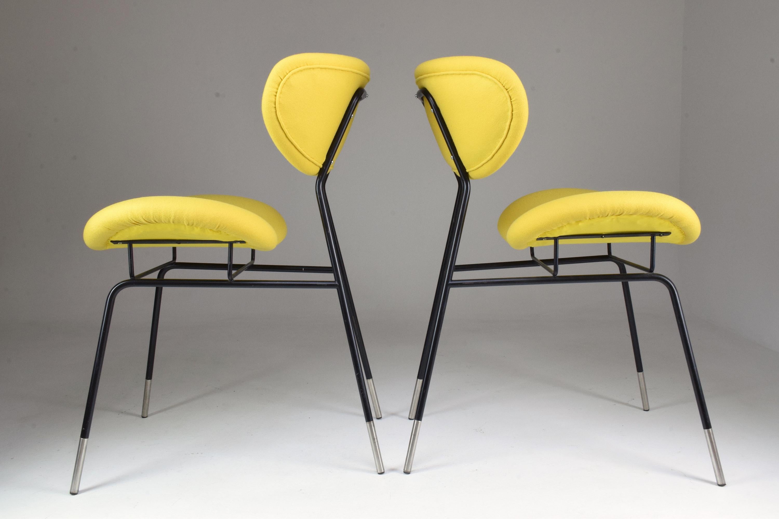 Iron Italian Midcentury Gastone Rinaldi Chairs for RIMA, Set of Two, 1950s