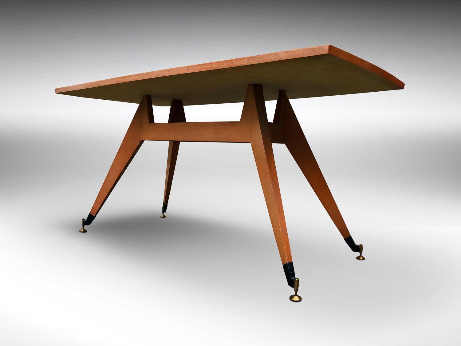 Mid-Century Modern Italian Mid-Century Dining Table Melchiorre Bega Style, 1950s