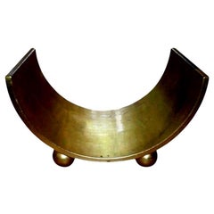 Italian Midcentury Giltwood Magazine Holder