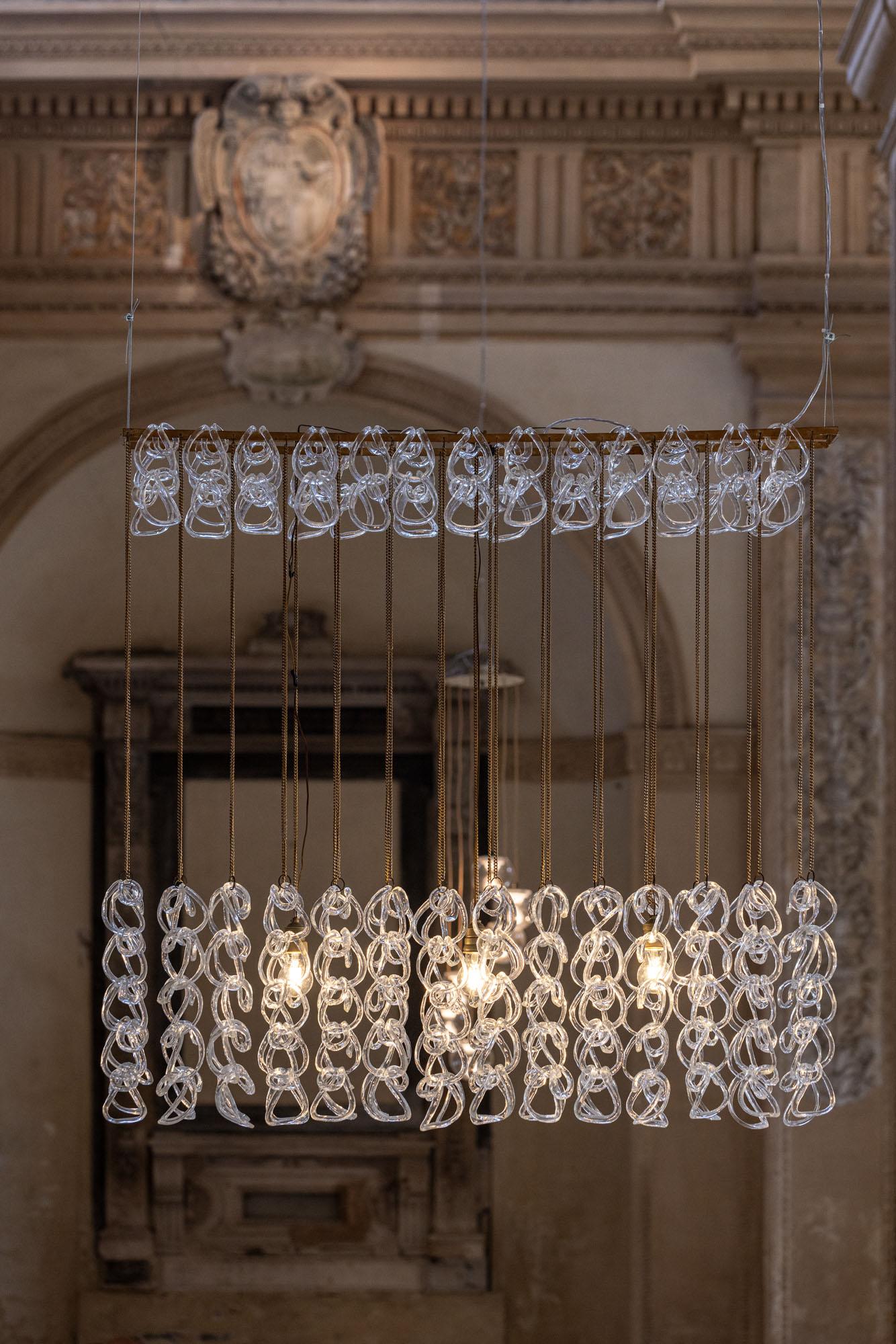 Lampadario Giogali della metà del secolo scorso di Angelo Mangiarotti per Vistosi in vendita 4
