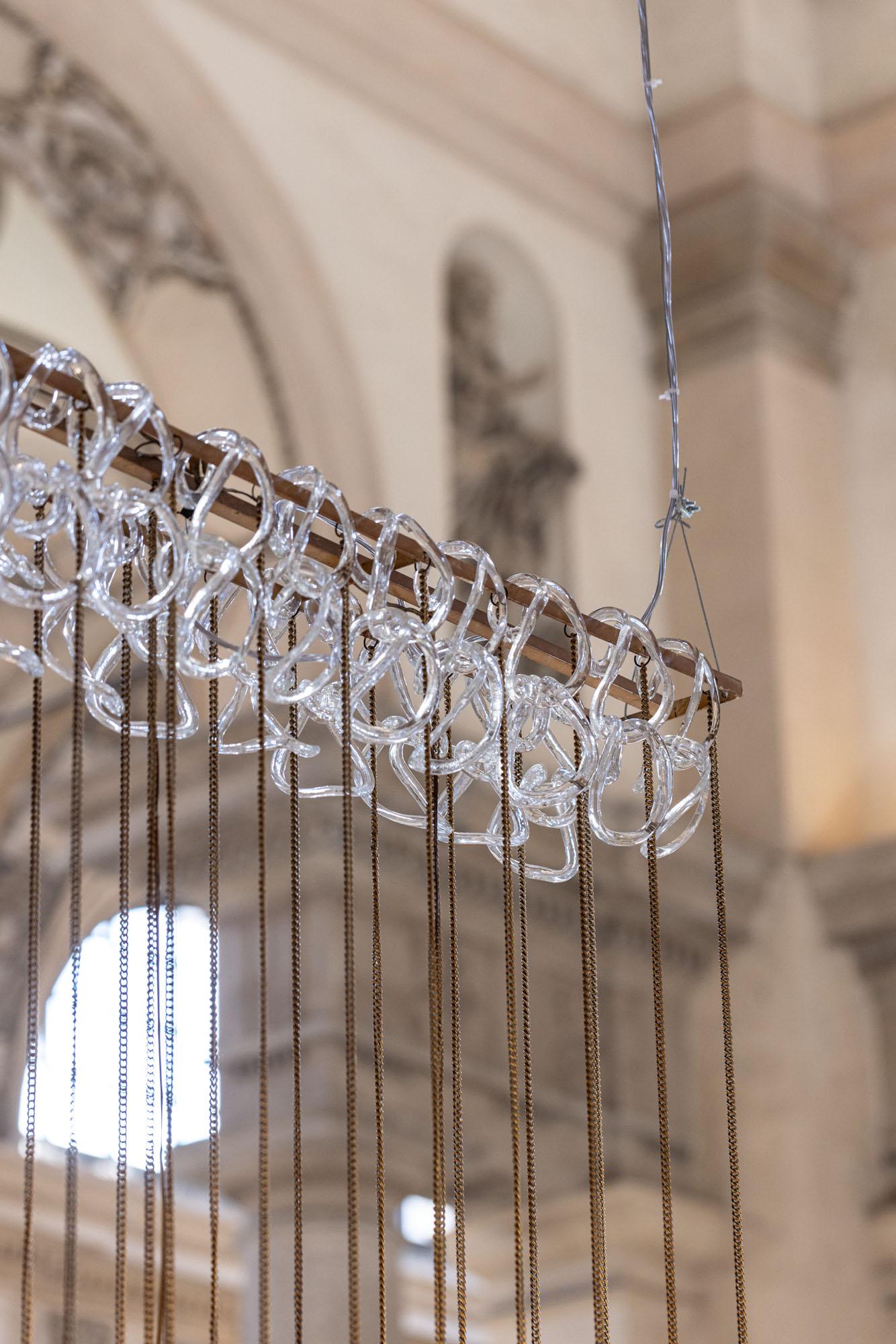 Lampadario Giogali della metà del secolo scorso di Angelo Mangiarotti per Vistosi in vendita 1