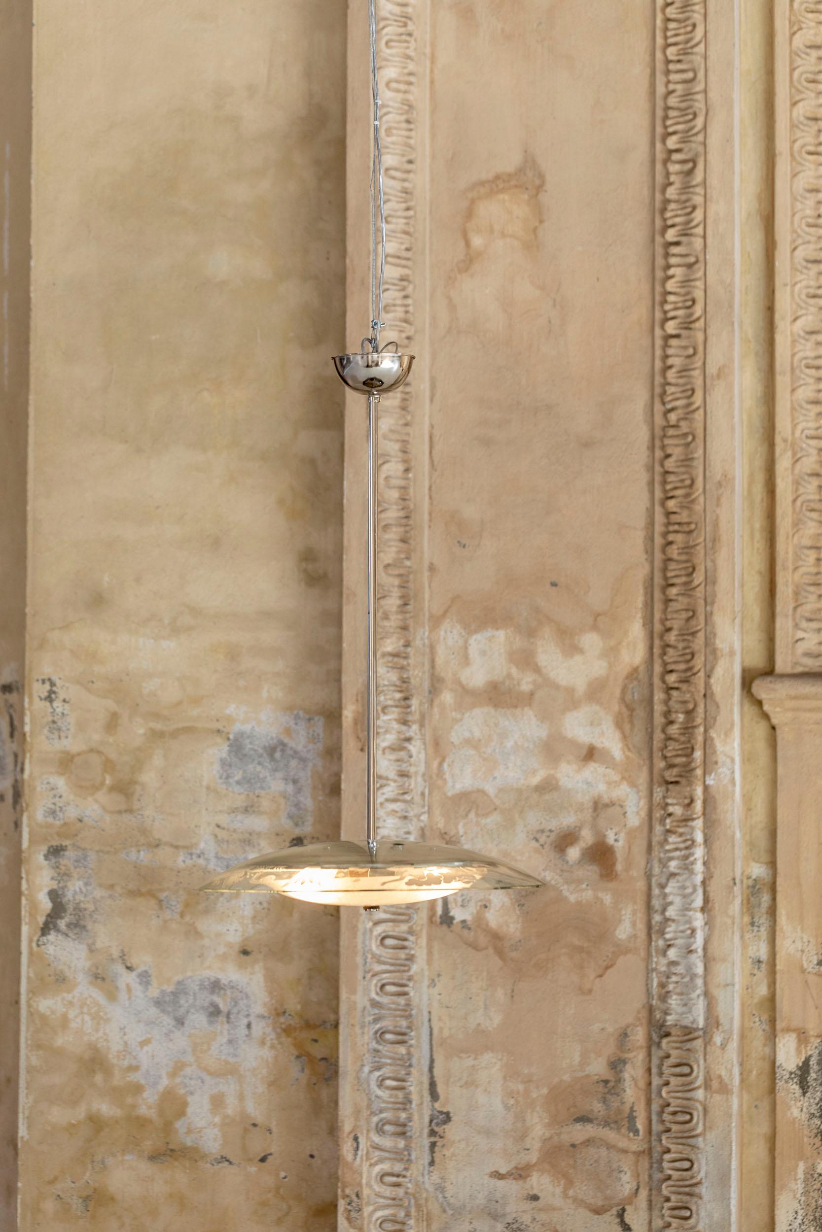 Italienische Mid-Century-Glas-Anhänger aus der Mitte des Jahrhunderts, Pietro Chiesa für Fontana Arte zugeschrieben im Zustand „Hervorragend“ im Angebot in Piacenza, Italy