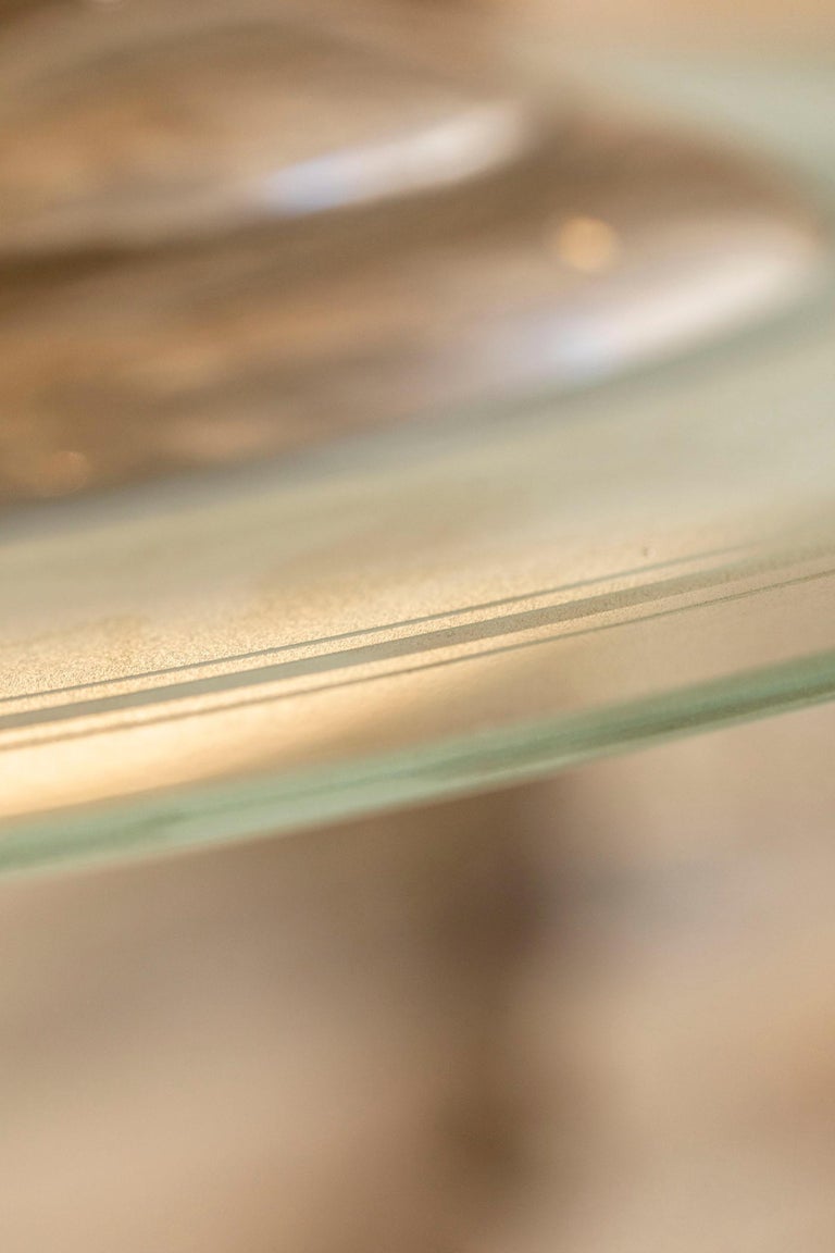 Italian Midcentury Glass Pendant by Pietro Chiesa for Fontana Arte 5