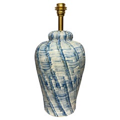 Vintage Italian Midcentury Glazed Ceramic Lamp