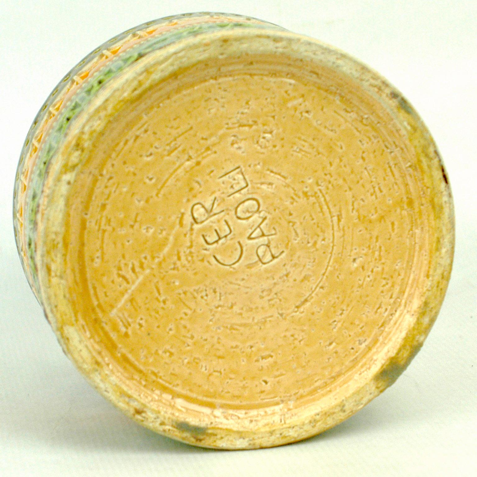 Italie du milieu du siècle  Vase en céramique CER PAOLI vert de A. Londi Bon état - En vente à Vienna, AT