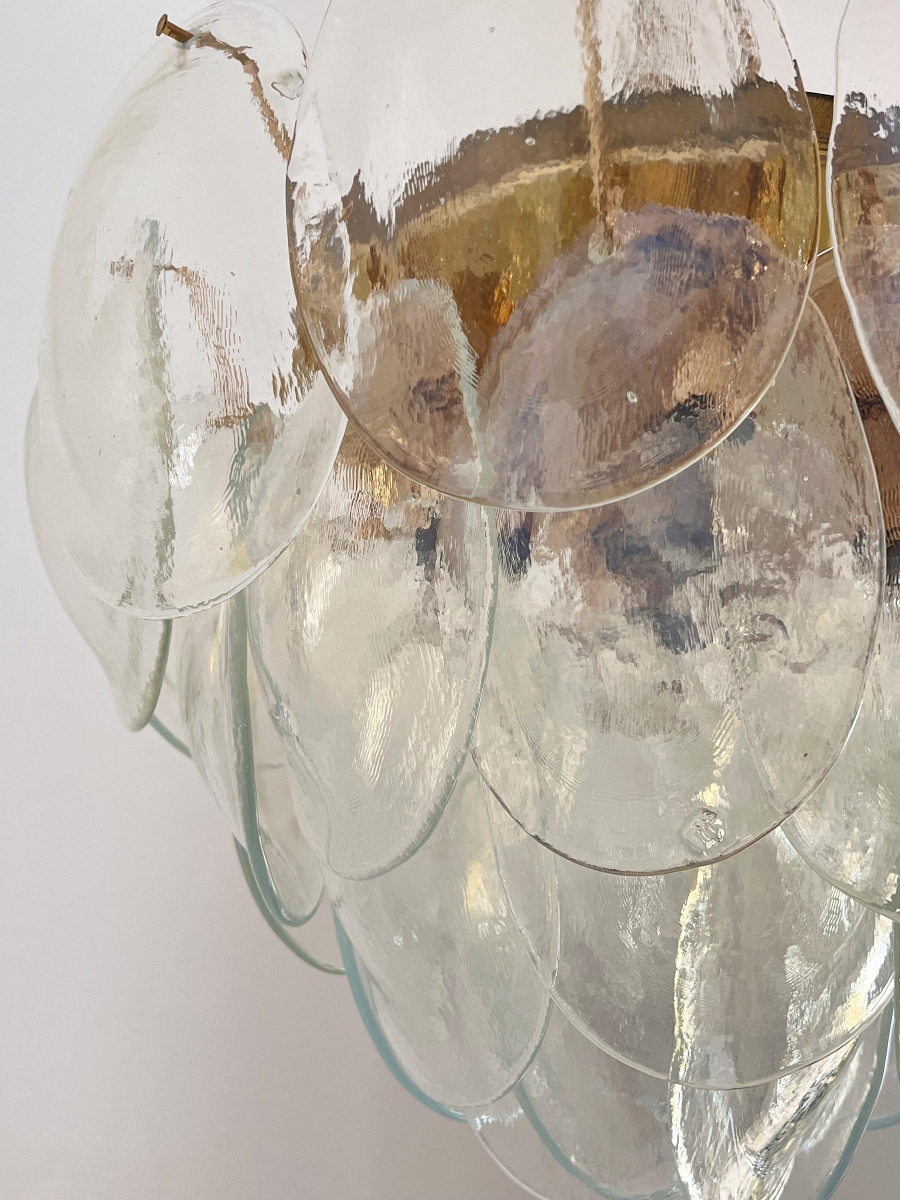 Italian Midcentury Handcrafted Murano Glass Flower Chandelier, La Murrina, 1970s 3