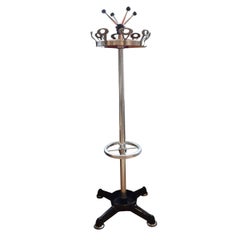 Retro Italian Midcentury Hat and Coat Rack