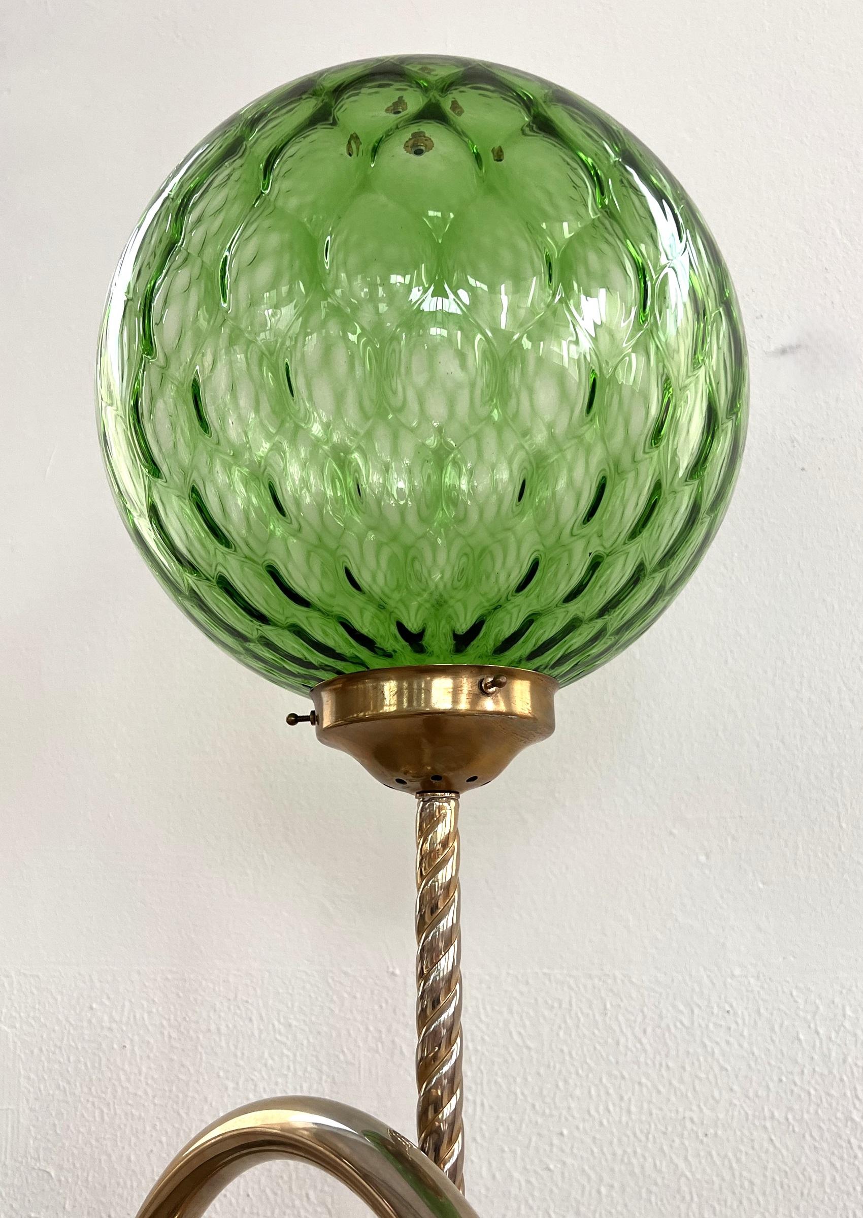 Italian Midcentury Heron Sculptured Floor Lamp with Murano Glass Sphere, 1970s 8