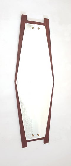 Italian Midcentury Hexagon Mirror