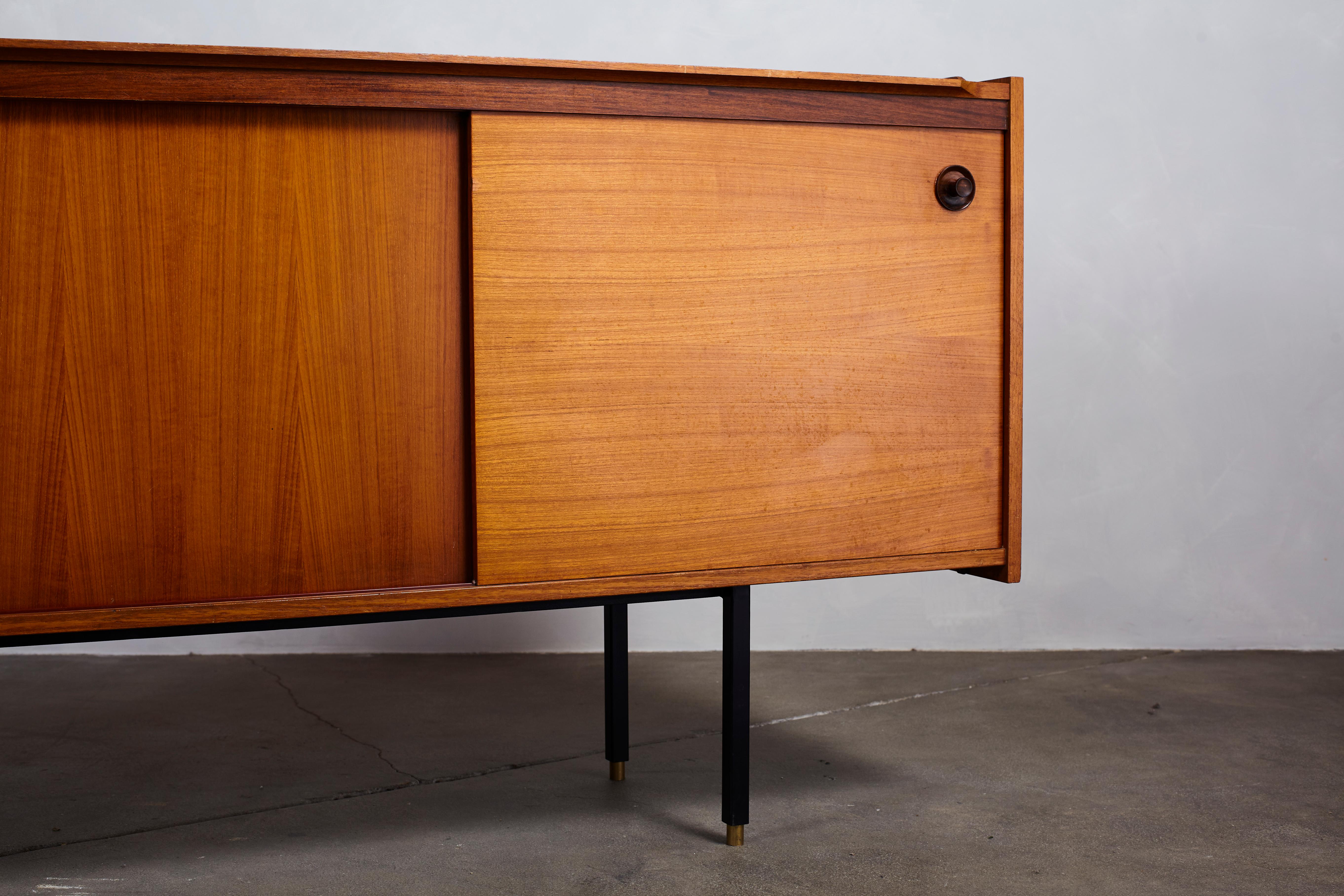 Italian Midcentury Ico Parisi Style Credenza with Four Drawers and Two Doors 5