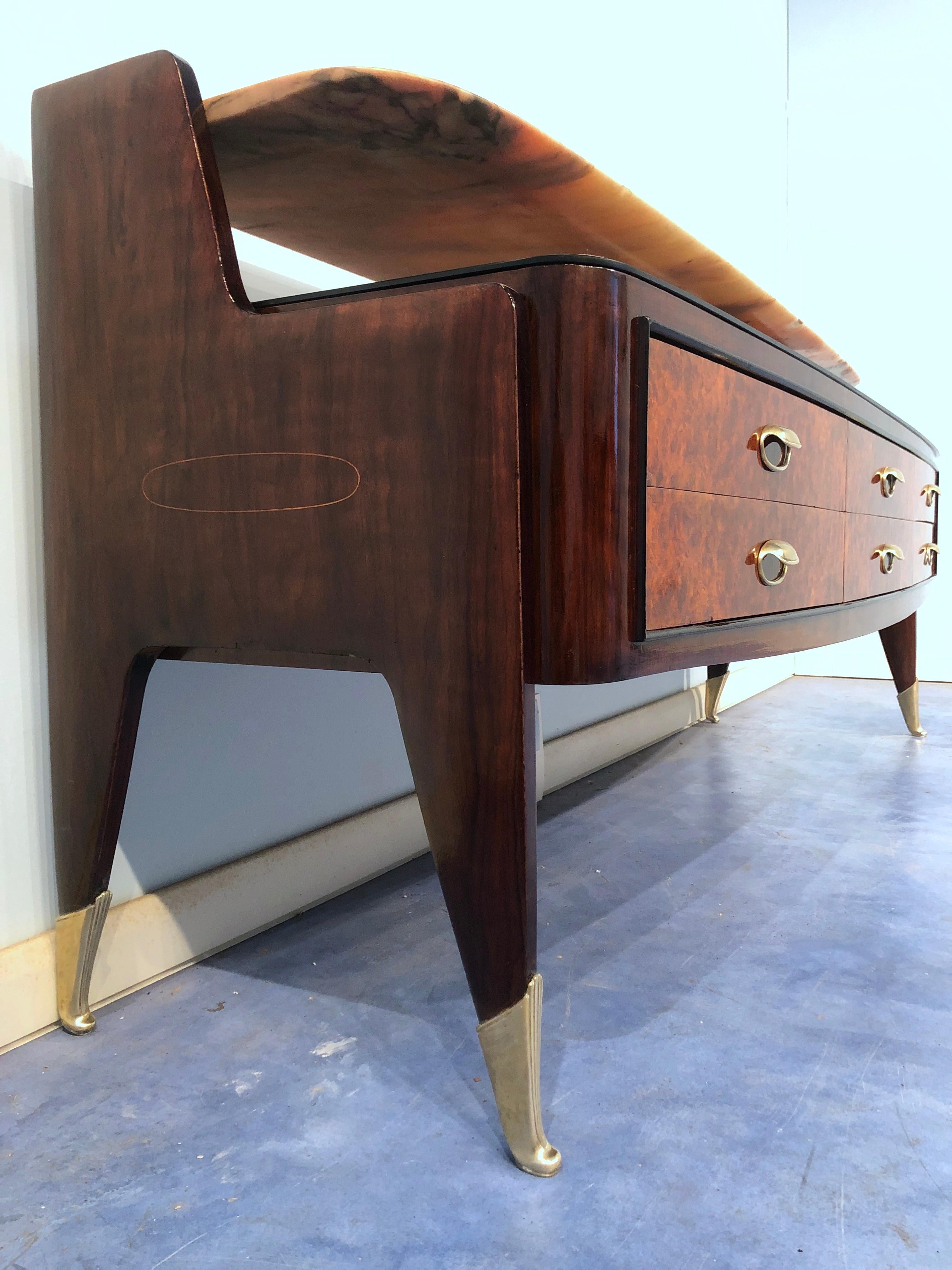 Italian Midcentury Consolle Sideboard by Vittorio Dassi, 1950s For Sale 5