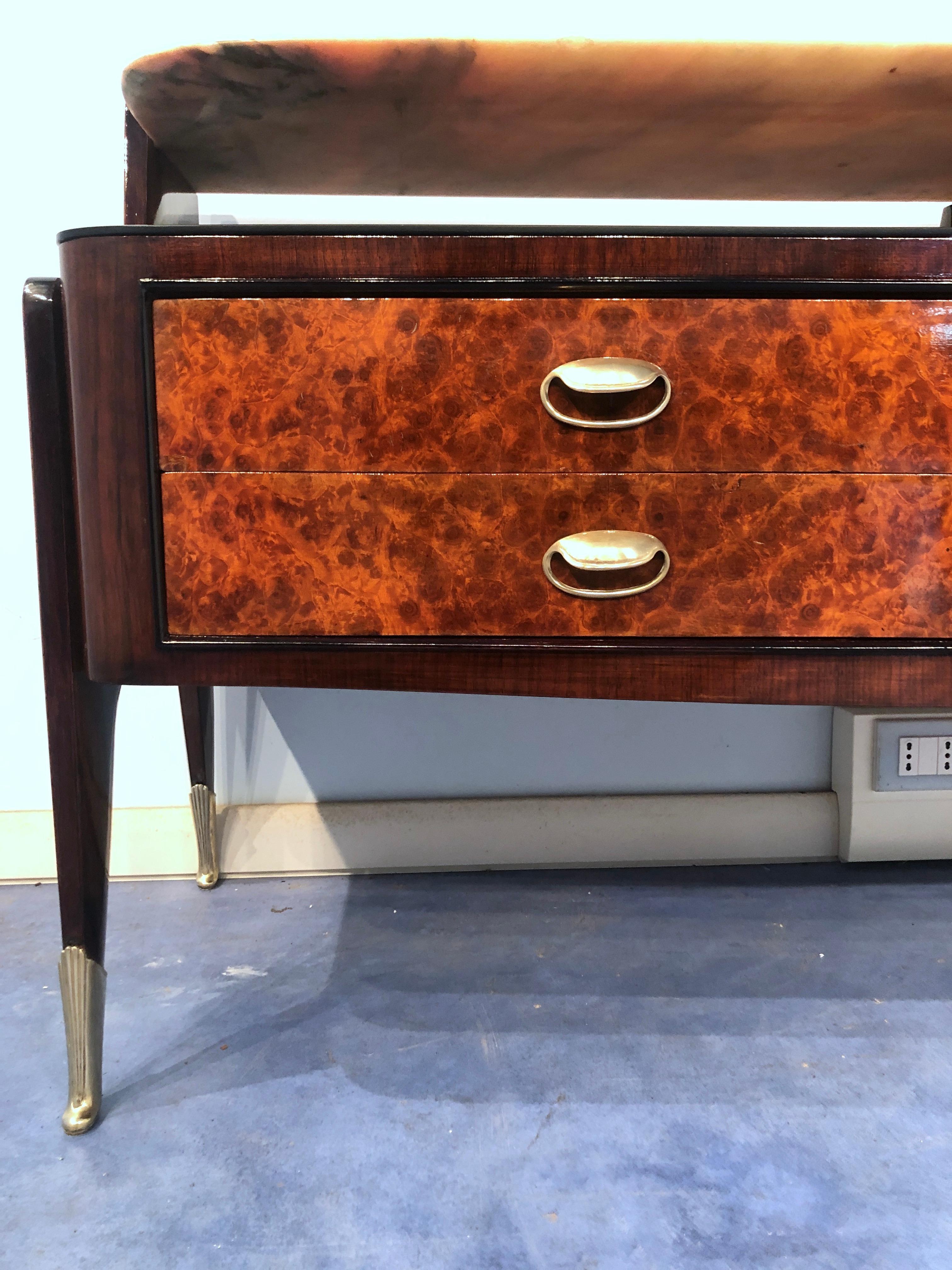 Italian Midcentury Consolle Sideboard by Vittorio Dassi, 1950s For Sale 7