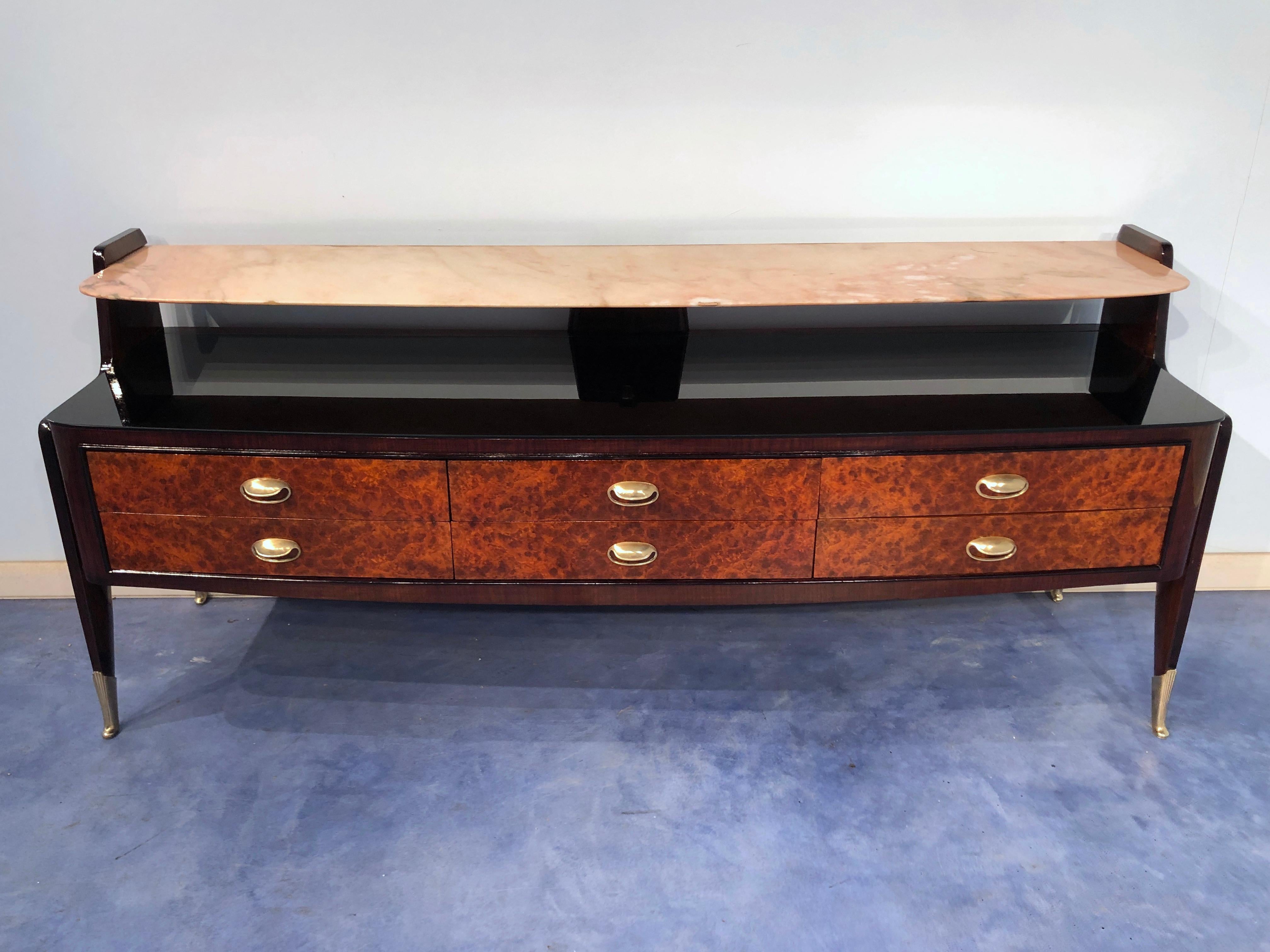 Mid-Century Modern Buffet Consolle italien du Midcentury par Vittorio Dassi:: 1950s en vente