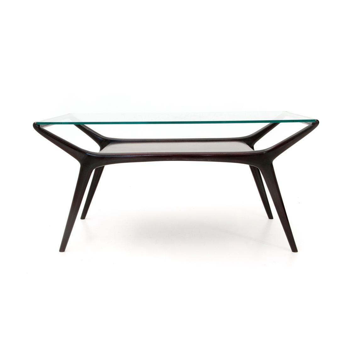 Italian Midcentury Lacquered Coffee Table, 1950s 3