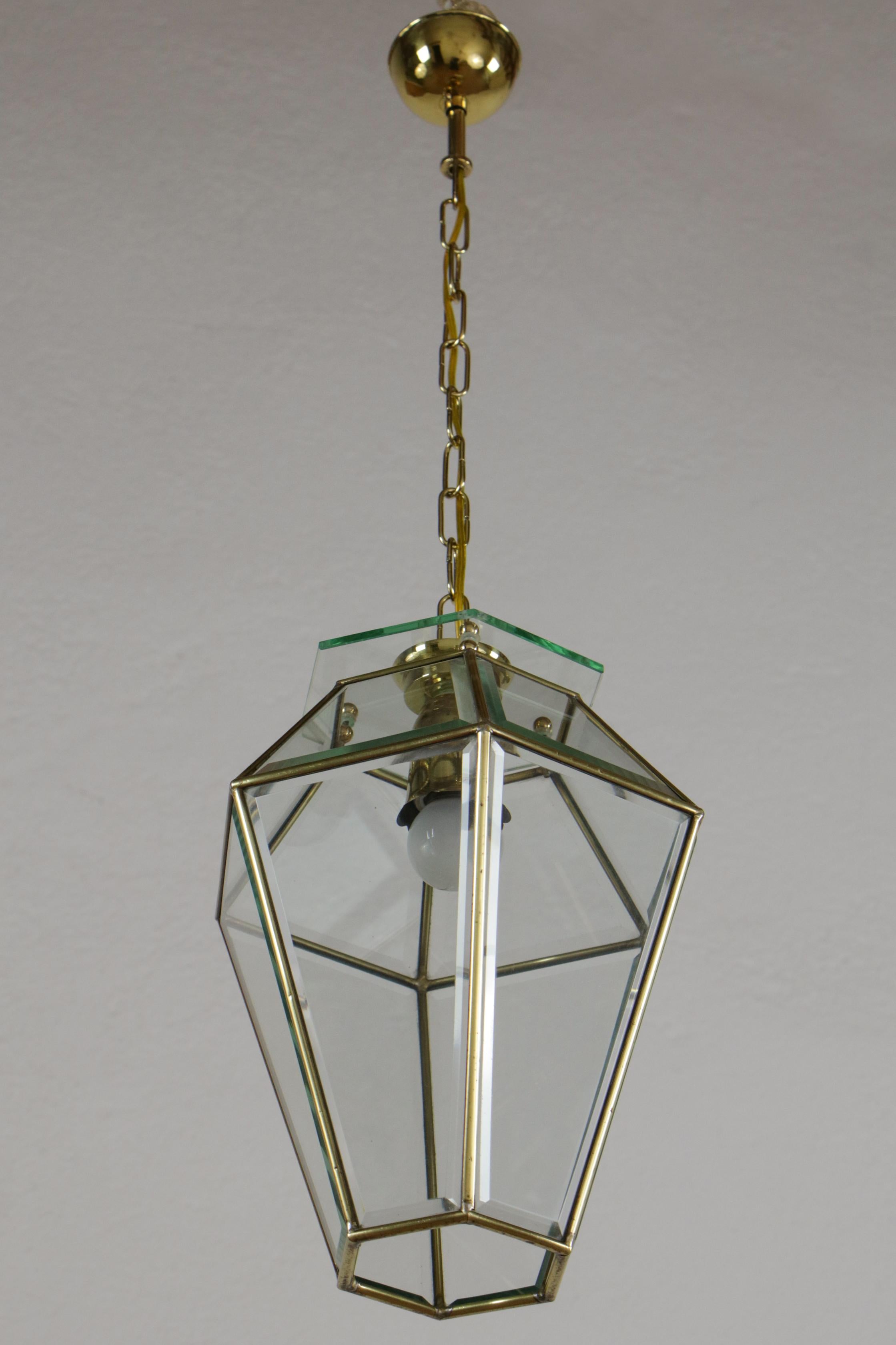 Italienische Later-Pendelleuchte aus der Mitte des Jahrhunderts, Adolf Loos-Stil, 1950er Jahre im Zustand „Gut“ im Angebot in Traversetolo, IT