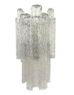 Italian Midcentury Large Beauty Murano Wall Sconce by Venini, 1970s