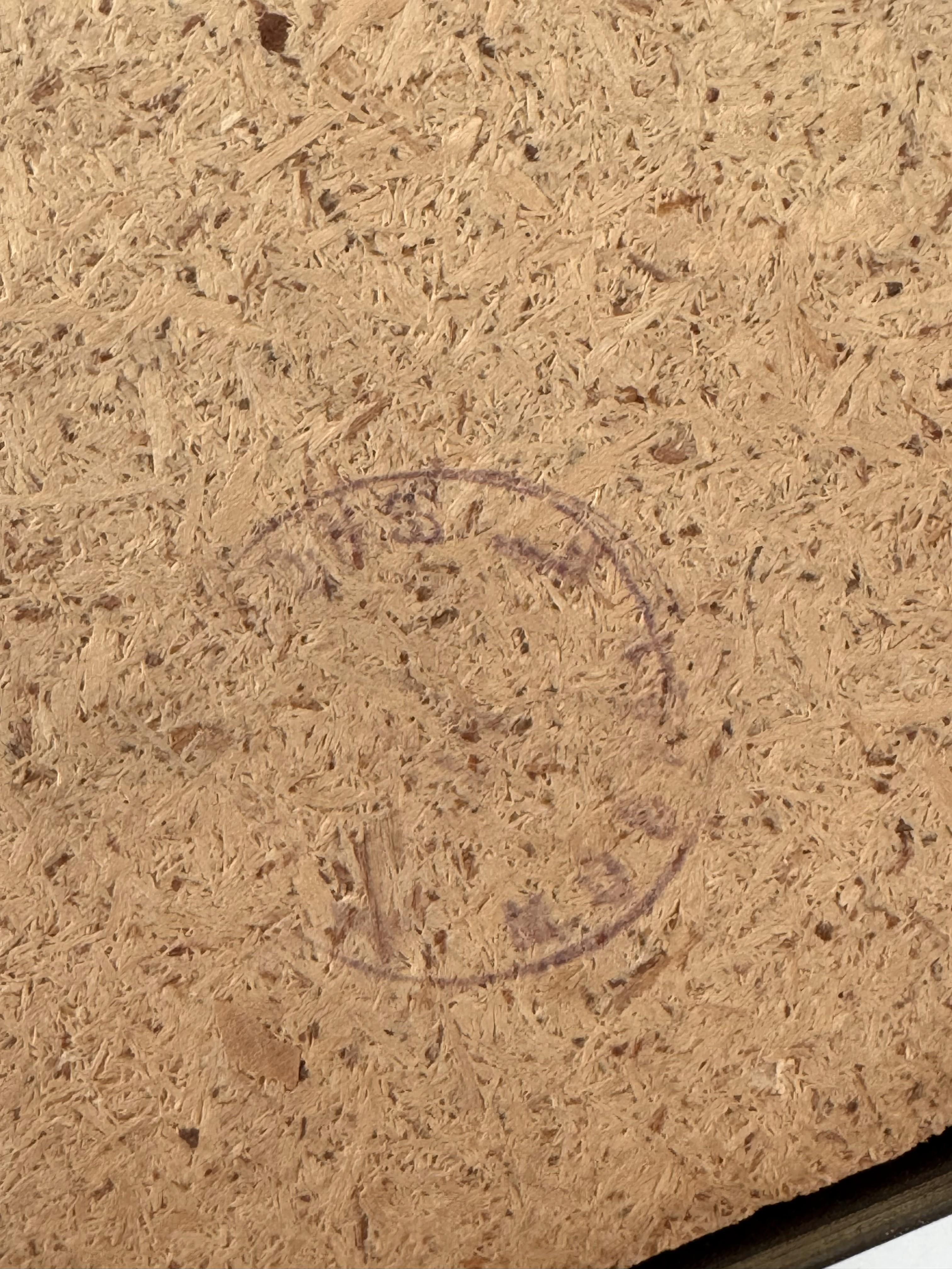 Grand miroir mural vintage original italien du milieu du siècle avec cadre en laiton, années 1970 en vente 12