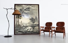 Italian Midcentury Large Eclectic Wall Panel or Mural Decoration, 1960s