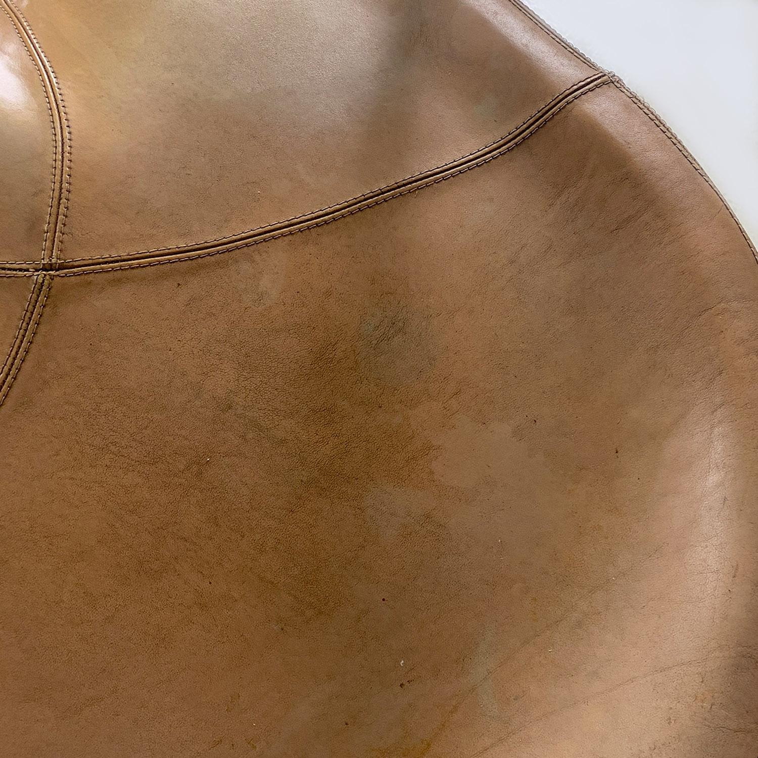 Italian midCentury leather steel chairs Vladimir Tatlin Nikol International 1950 For Sale 5