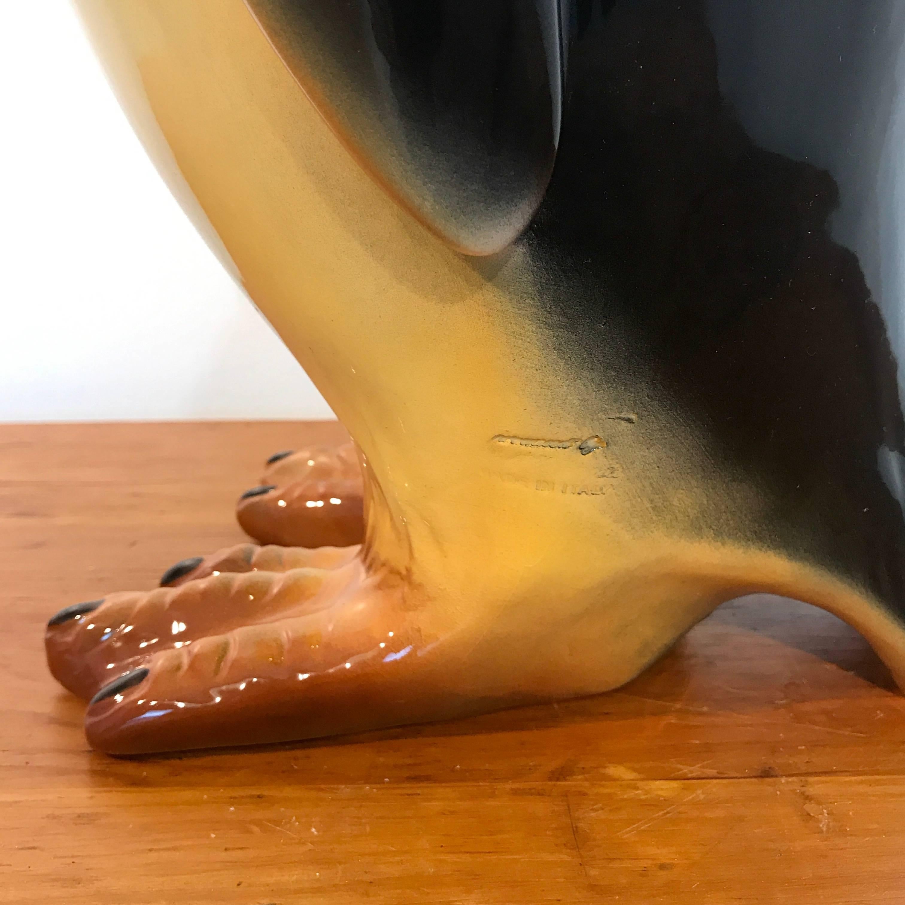 Italian Midcentury Lifesize Figure of a Penguin For Sale 2