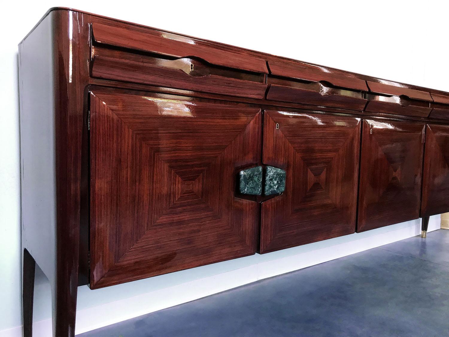 Italian Mid-Century Living Room, Sideboard and Dining Table, 1950s 5