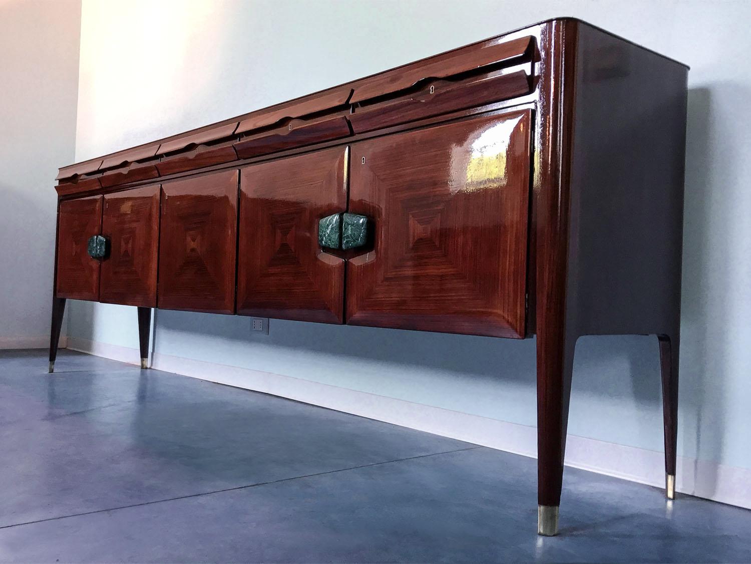 Italian Mid-Century Living Room, Sideboard and Dining Table, 1950s 10