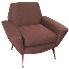 Italian Midcentury Lounge Chair Attributed to Radice