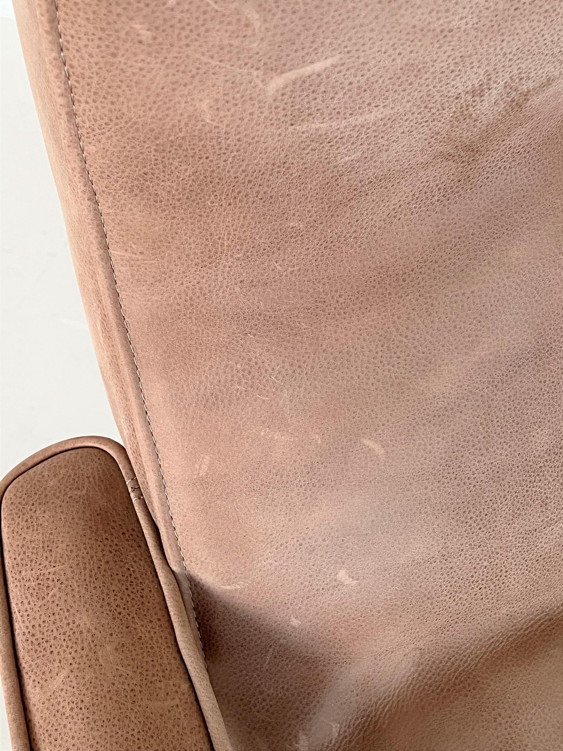 Midcentury Lounge Chair in Suede by Guido Bonzani for Tecnosalotto, 1970s 6