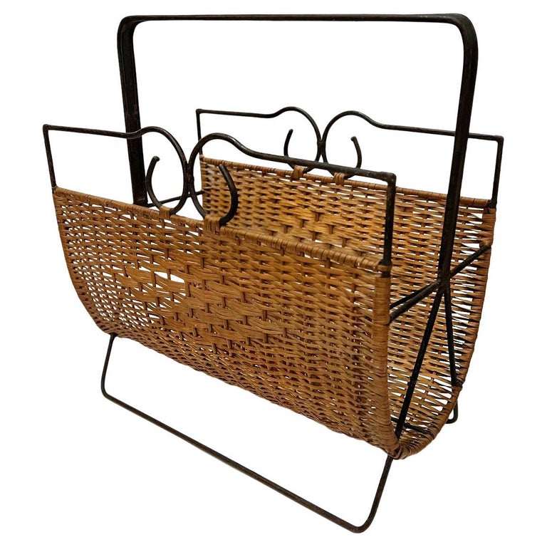 Italian Midcentury Magazine Rack For Sale at 1stDibs