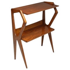 Italian Midcentury Mahogany Console Table, 1950s